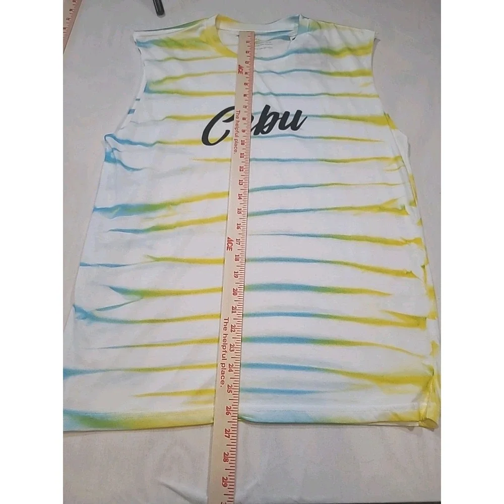 NWT Islands Tank Top Cebu Philippines Size Large Lightweight‎ Beach Ocean